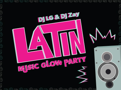 Latin Music Glow Party